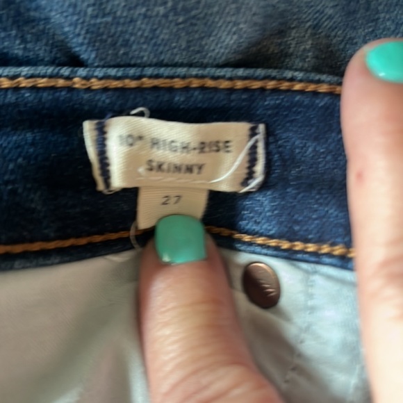 Madewell 10” Women’s High-Rise Skinny Jeans size 27 - Picture 4 of 12